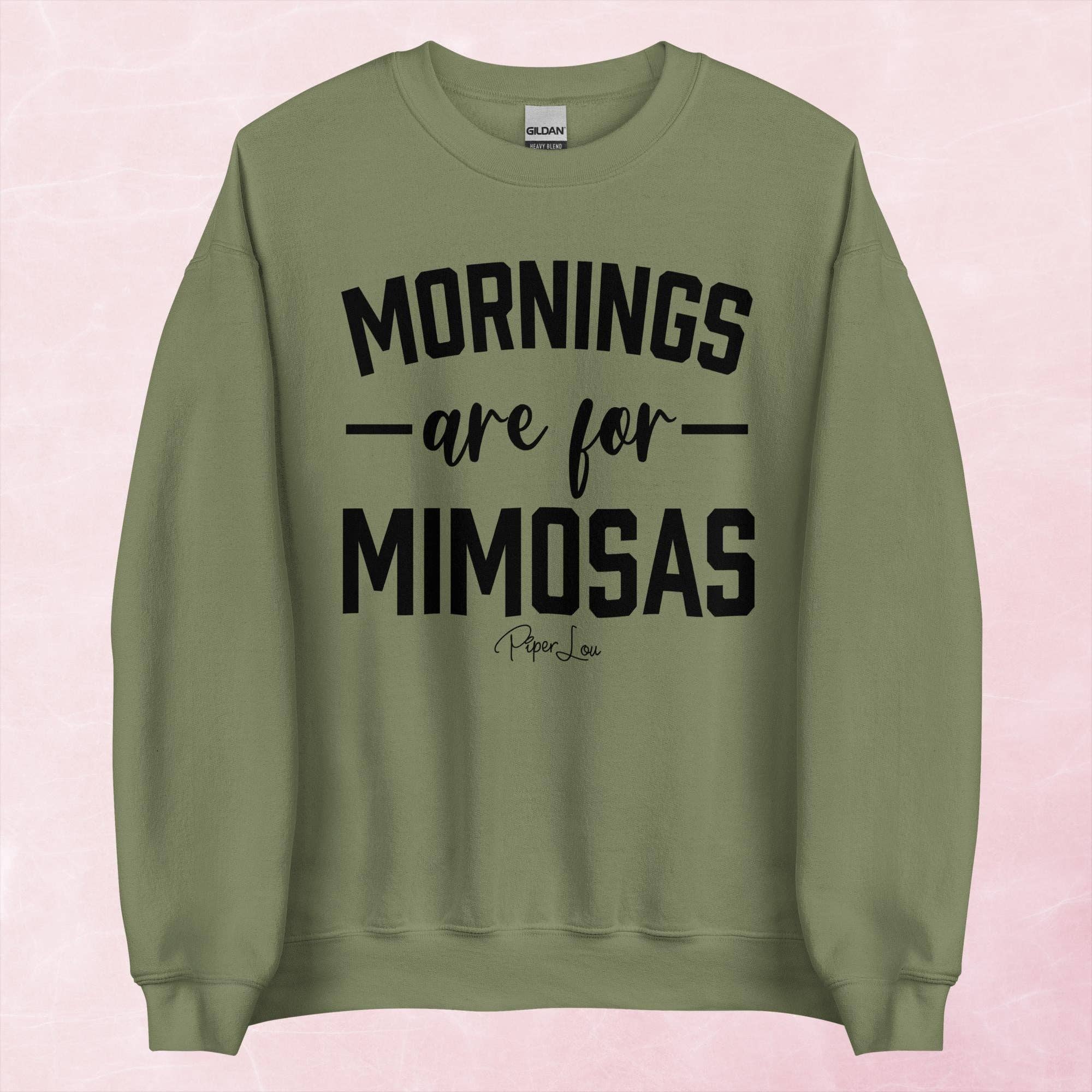Piper Lou Collection - Wholesale Graphic Sweatshirt - Women's - Mornings Are For Mimosas Graphic Crewneck Sweatshirt2