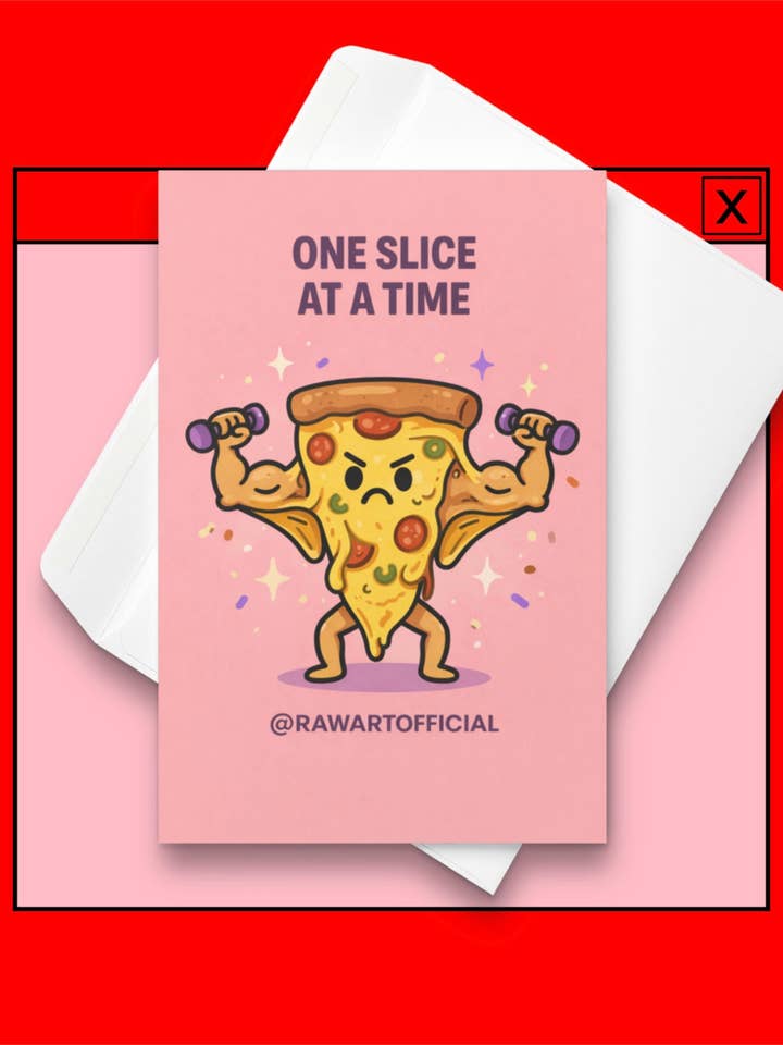 Carte de motivation : Une tranche à la fois, Encouragement, Progrès pas perfection, Rappel de soutien pour la vente par Hot Mess Paper Co.