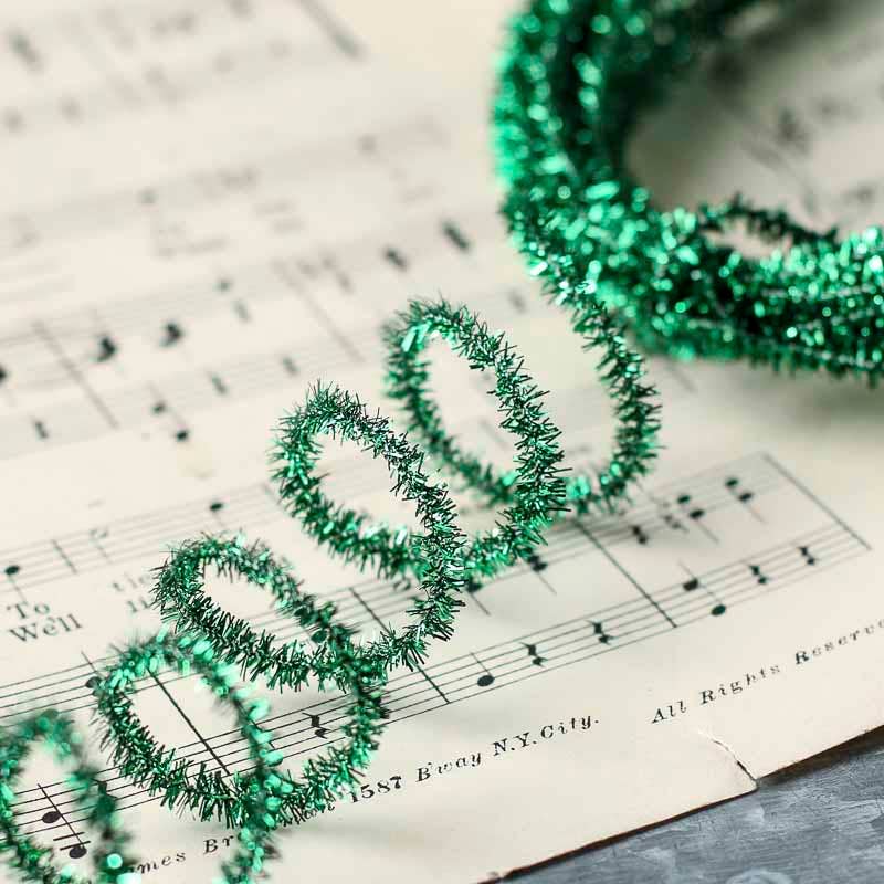 Factory Direct Craft - Wholesale Ornament Set - 10 Yards Tinsel Skinny Wired Cord Garland - Select Color3