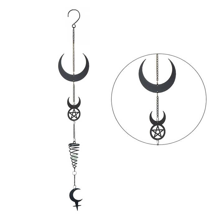 Decoración Colgante de Metal Alchemy Gothic Luna de Lilith para venta al por mayor de Pacific Trading