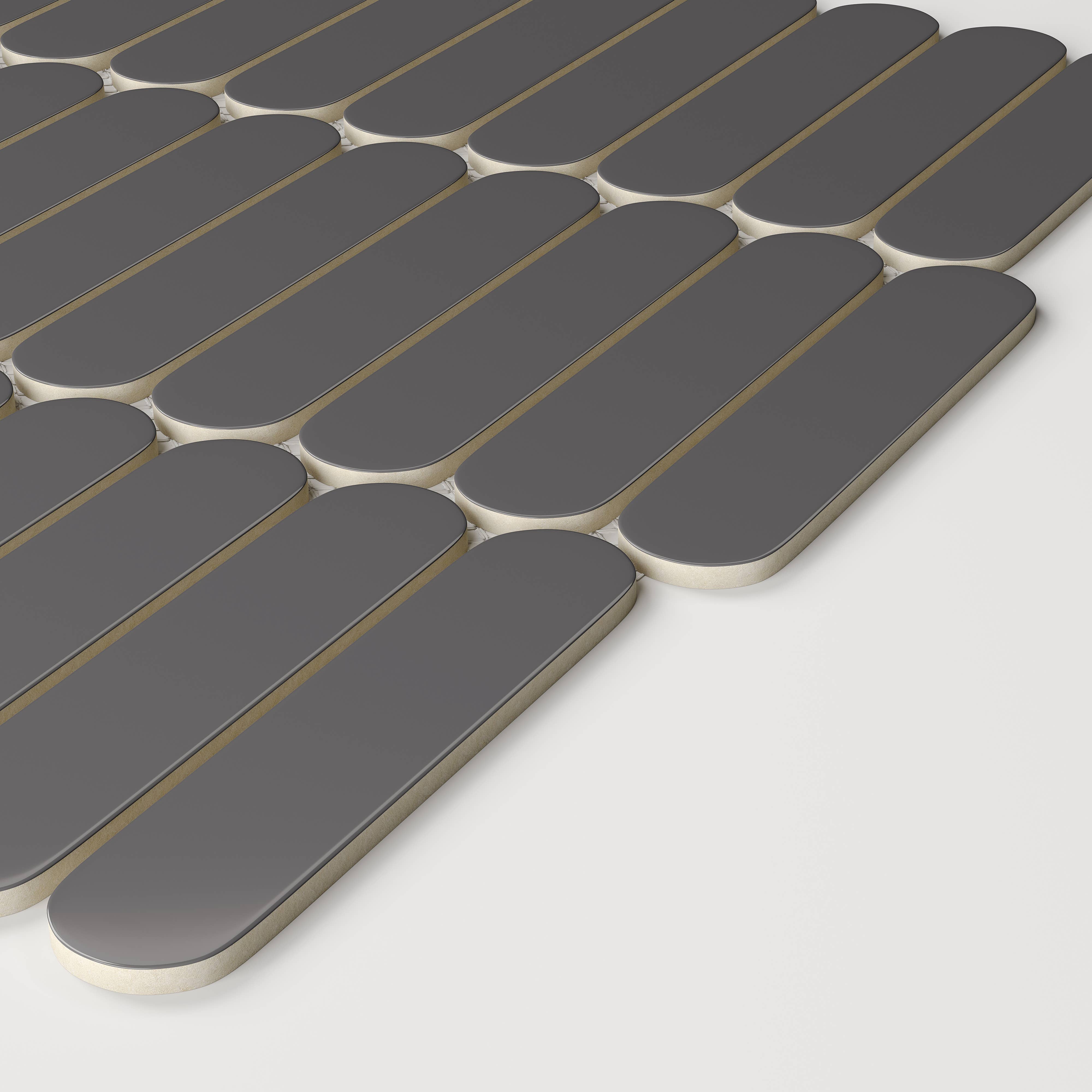 Thomas Avenue Ceramics - Vente Carrelages muraux - Carrelage mural en mosaïque de porcelaine de Vienne, 12 x 12 po12