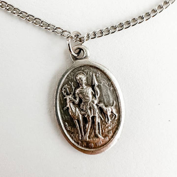 Lily & Lamb - Wholesale Pendant/Charm Necklace - St. Hubert Medal