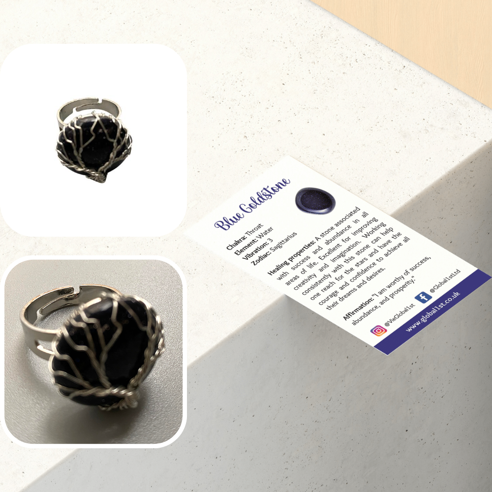 VIE – Engroshandel Statementring – Wireindpakket livets træ-ring, 2 cm7