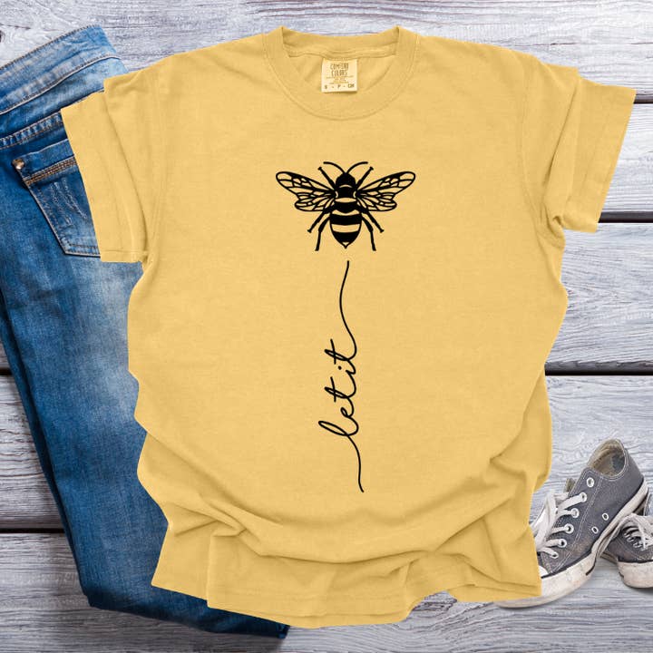 Aint Just Tees - Wholesale T-Shirt (Graphic) - Women's - Let It Bee Tee0