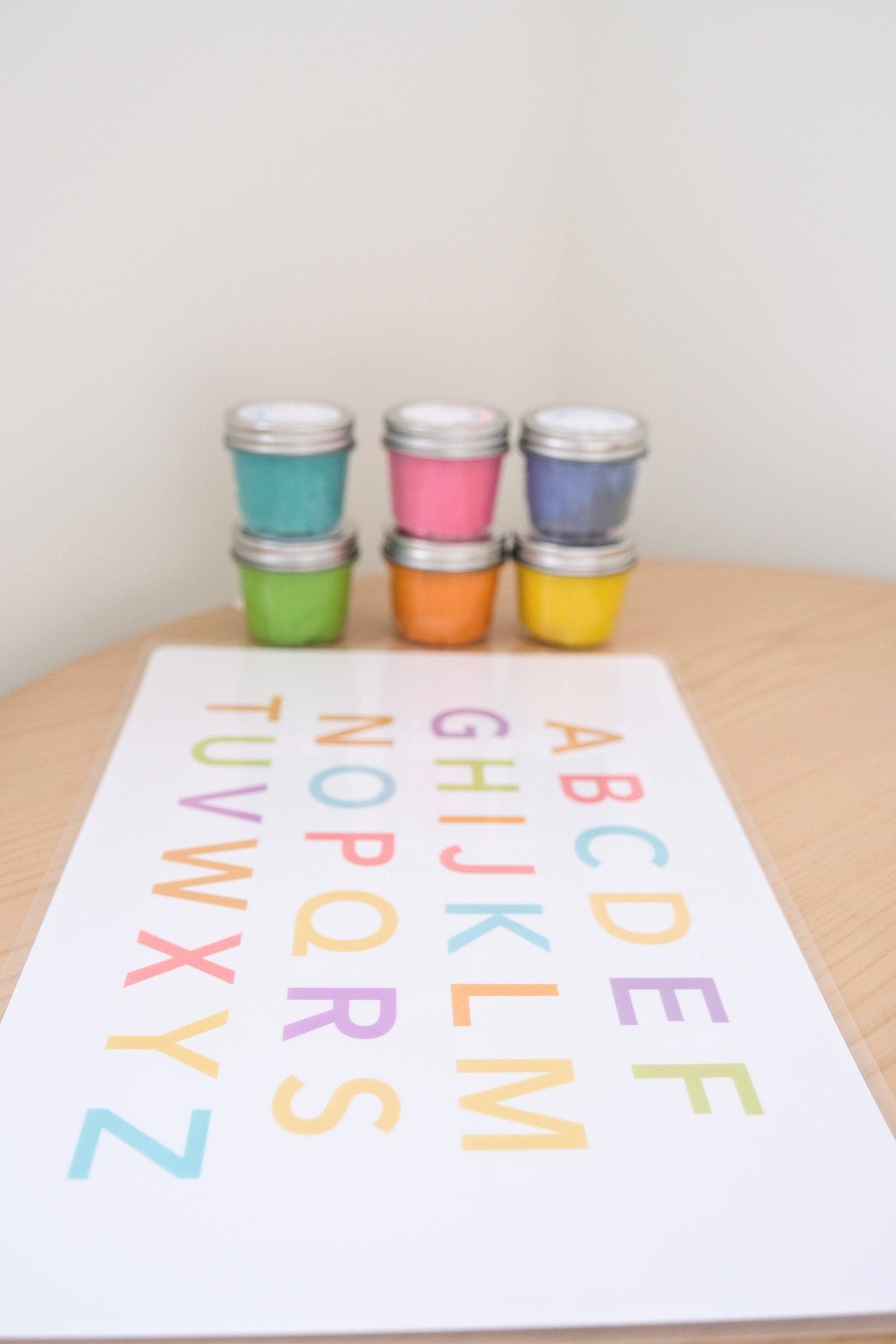 GoodnightFox - Wholesale Placemat - Play Dough Placemat Alphabet, Numbers, Solar System, Colors, Weather9
