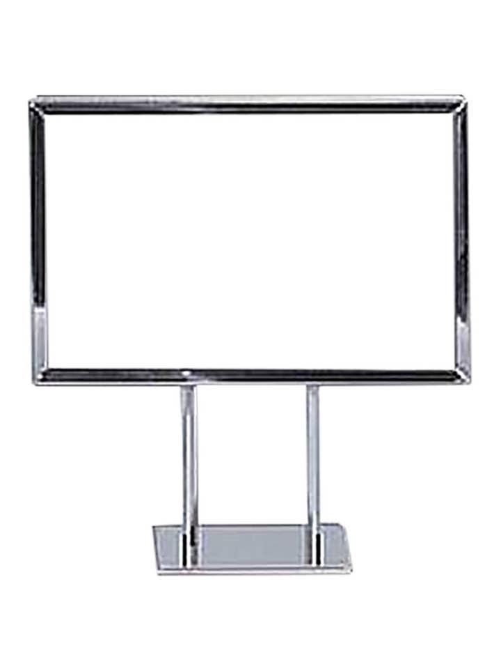 7" X 11" Twin Stem Metal Countertop Sign Holder for wholesale by Store Supply Warehouse