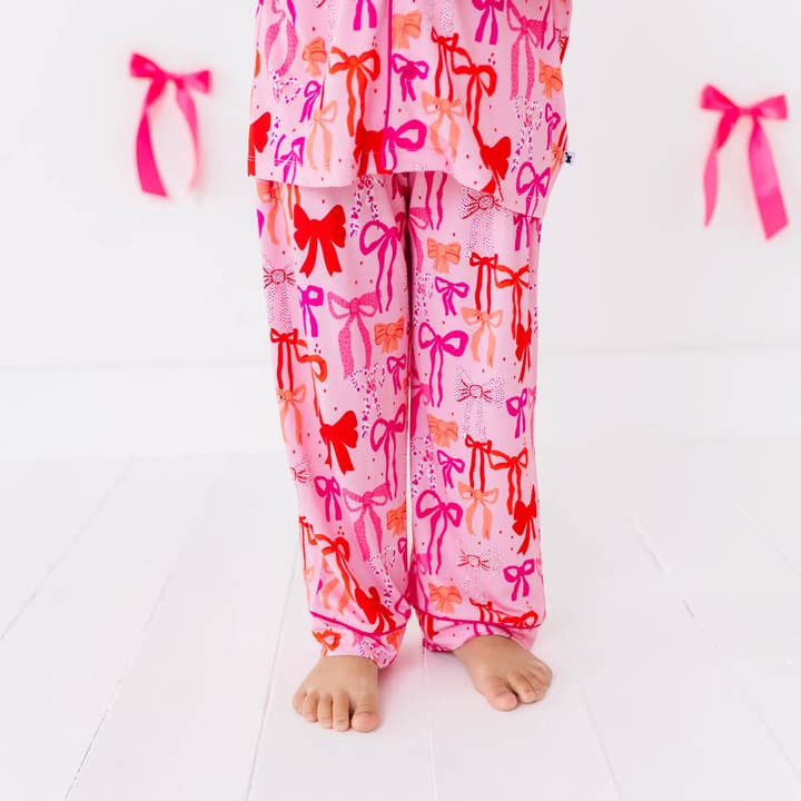 Kiki + Lulu - Vendita all'ingrosso Set loungewear - bambini - Set Bambini con Camicia a Bottoni e Fiocchi