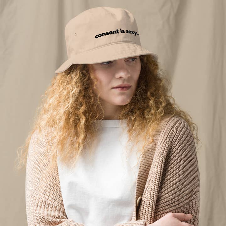 Consent is Sexy Organic bucket hat for wholesale by The Studio