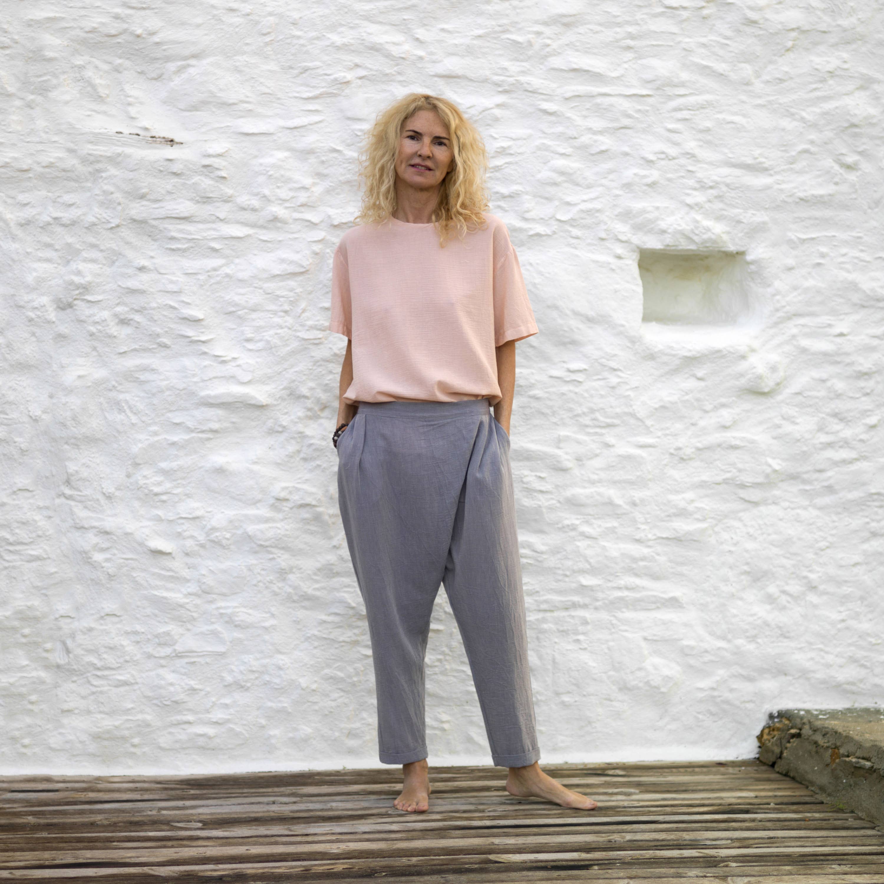 loom.ist - Vendita all'ingrosso Pantalone - Donna - Pantaloni Sile Fold Over32