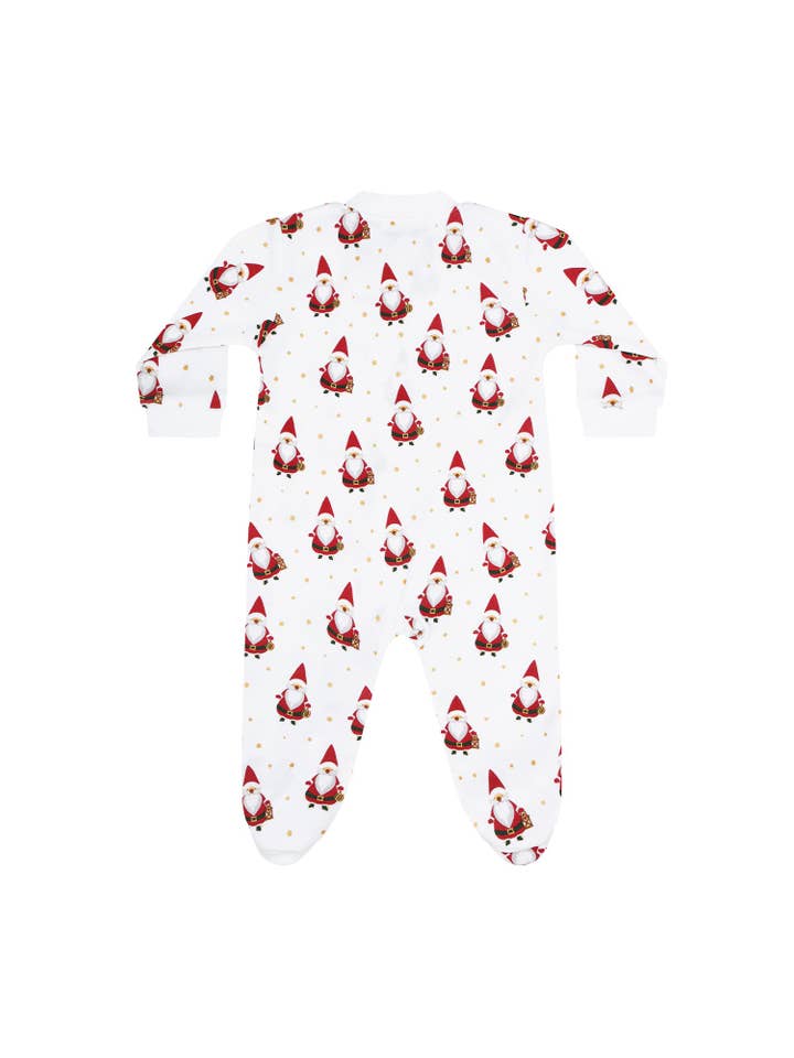 Nellapima - Wholesale Jumpsuit - Baby - Santa Print Zipper Footie1