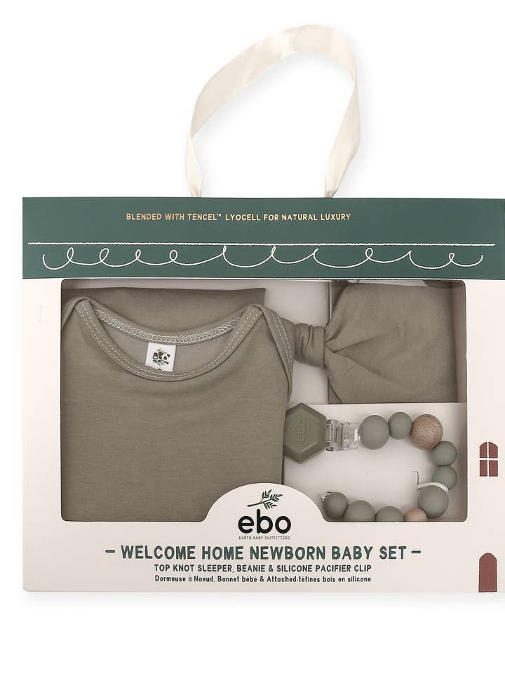 Earth Baby Outfitters - Wholesale Clothing Set - Baby - Bamboo Welcome Home Newborn Baby Gift Set1