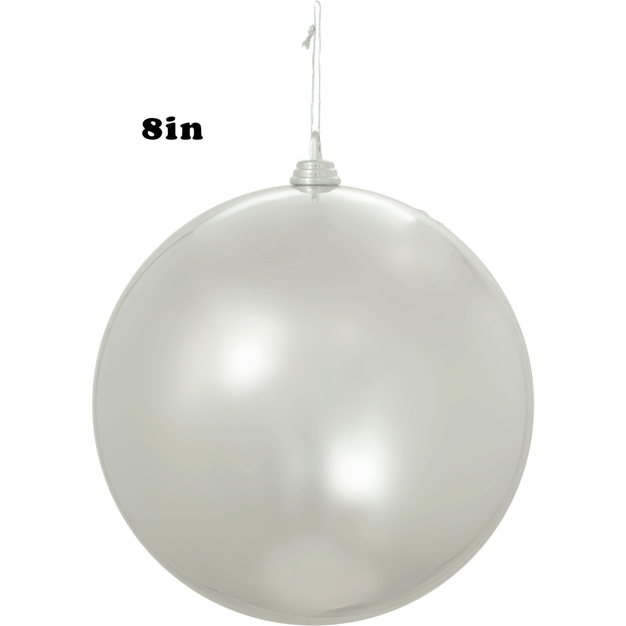 Lee Display - Wholesale Ornament Set - Shiny Silver Ball Ornaments9