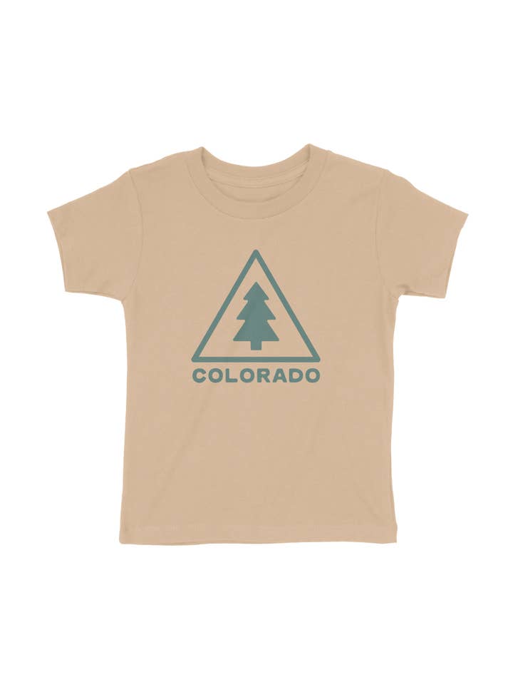 Colorado Baum Abzeichen Kleinkind Shirt für den Großhandel von Buffalo Mountain Print + Supply