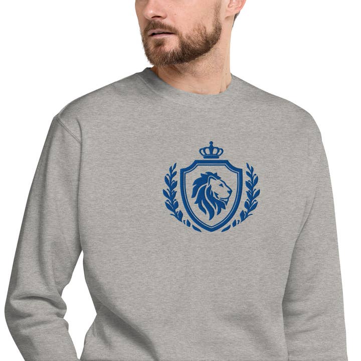 Sara Lutz Art - Wholesale Sweatshirt - Unisex - Embroidered Lions Crest Sweatshirt7