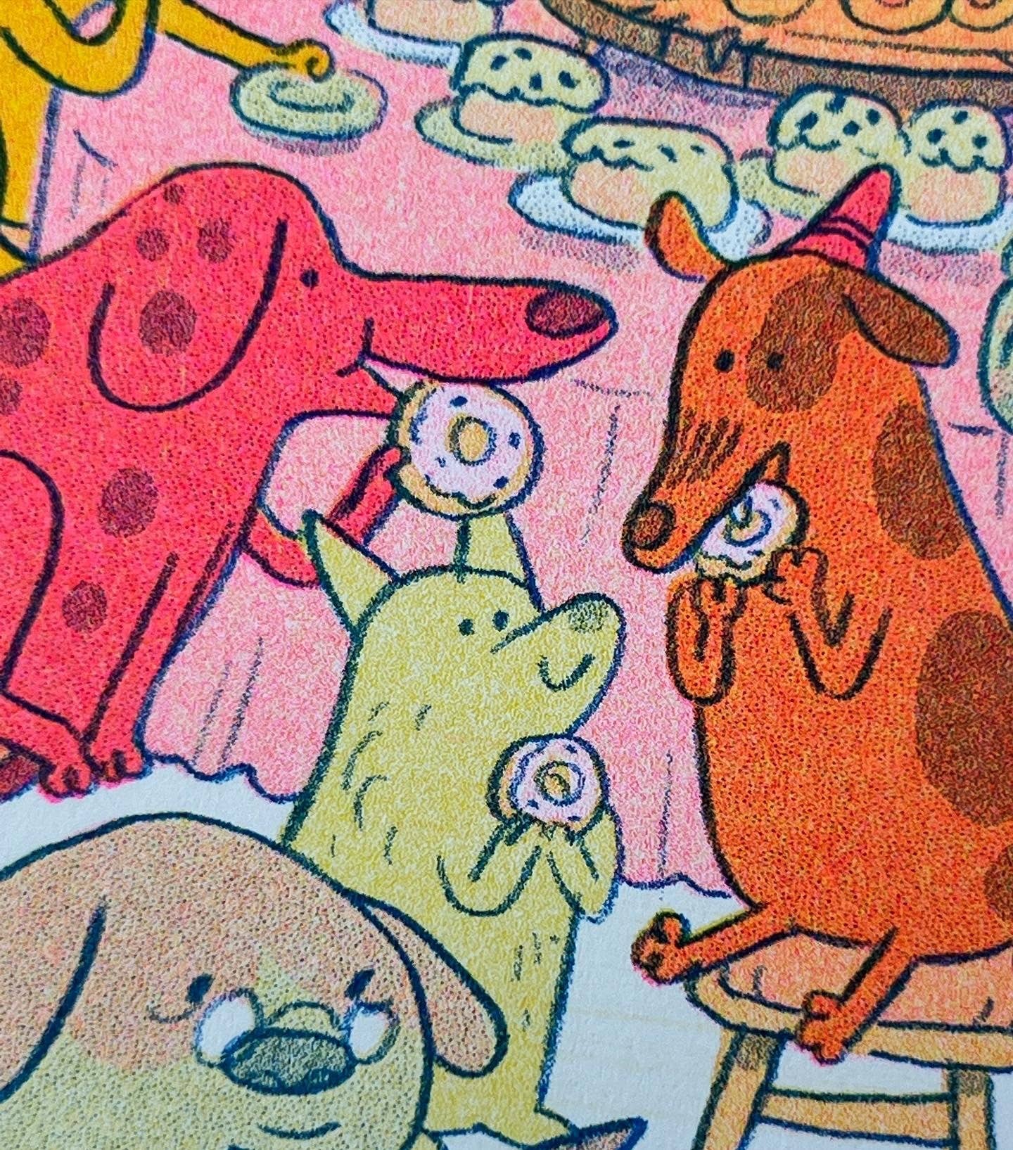 Natalie Andrewson - Vendita all'ingrosso Stampa artistica - Stampa a Riso per Doggy Tea Party4