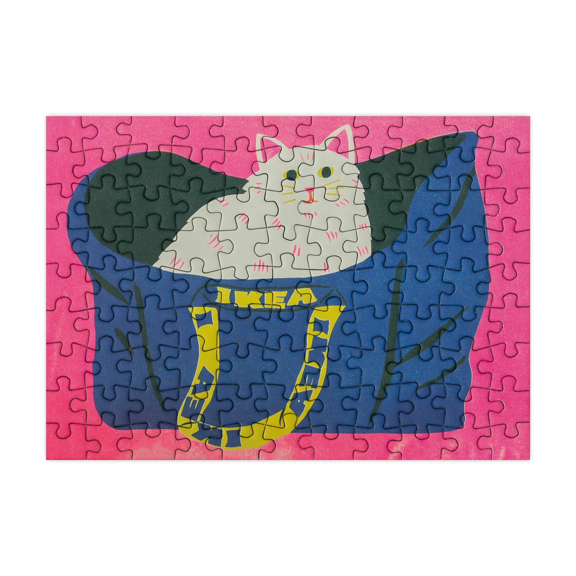 Happily Puzzles – Großhandel Puzzle - Erwachsene – Katze in einer Tasche — 99-teiliges Mini-Puzzle2