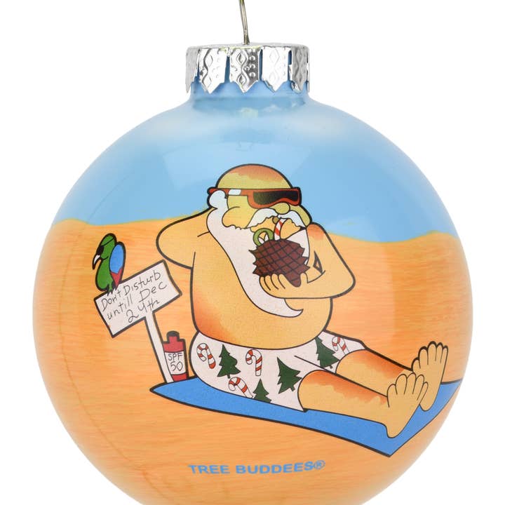 Père Noël en vacances à la plage décoration de Noël pour la vente par Tree Buddees