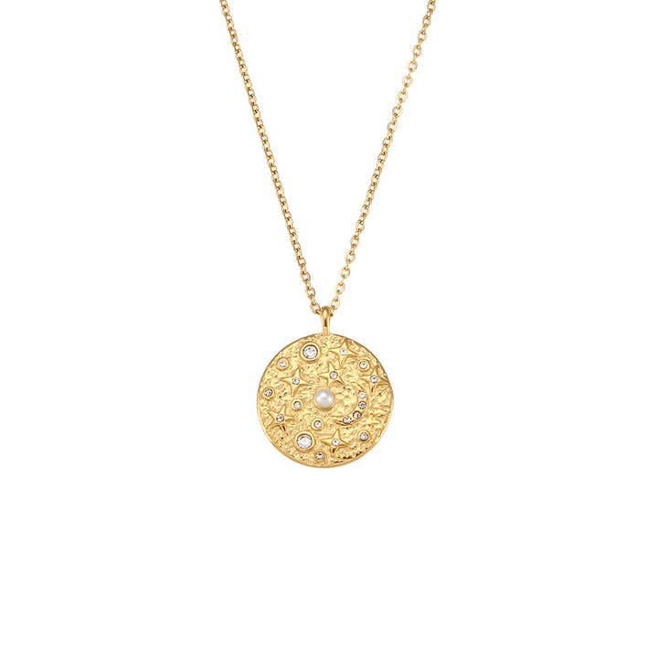 Collar con colgante de constelación del zodiaco para venta al por mayor de Kriya Veda