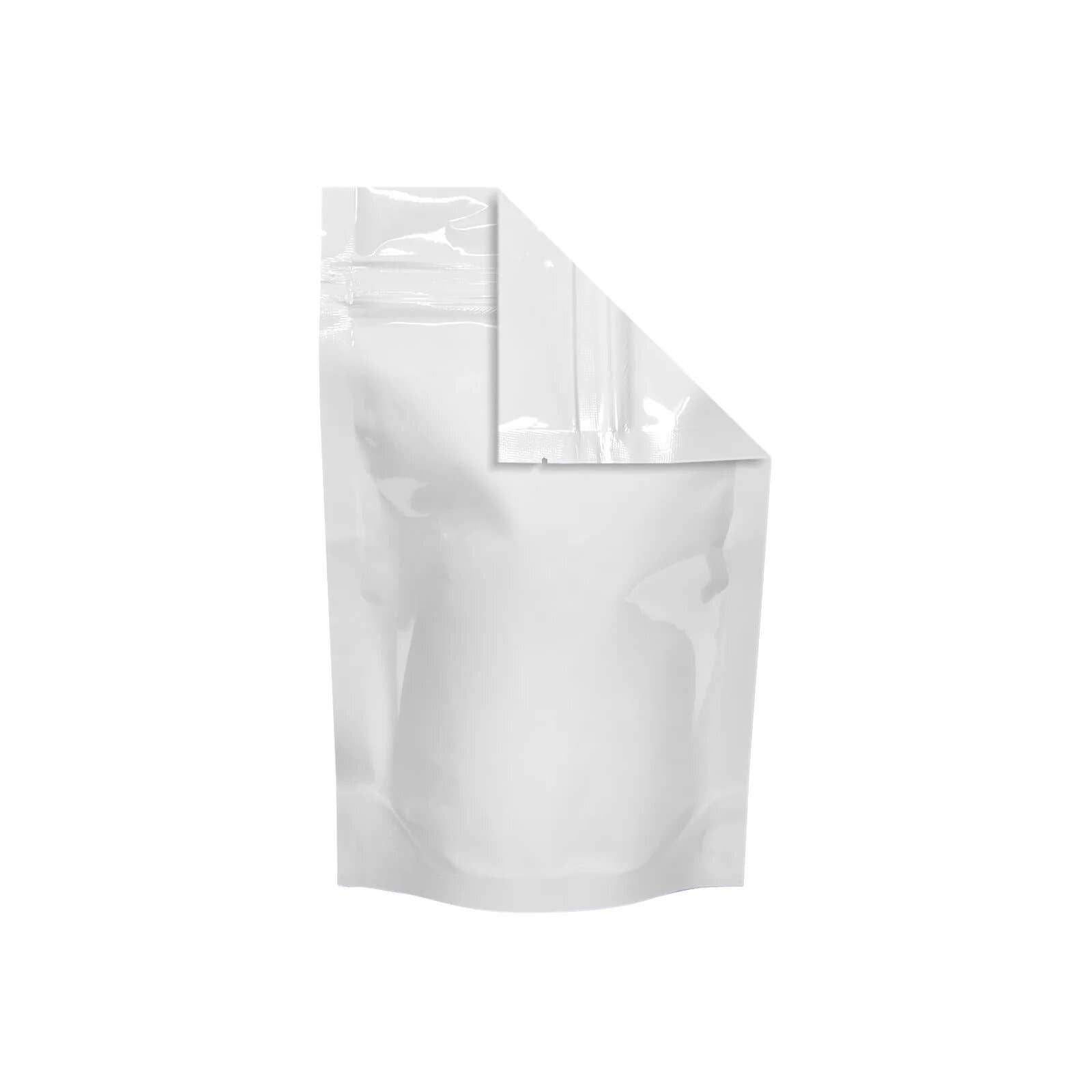 Human Objects® - Wholesale Food Storage Wrap/Bag - Mylar Bag Tear Notch All White 1/4oz1