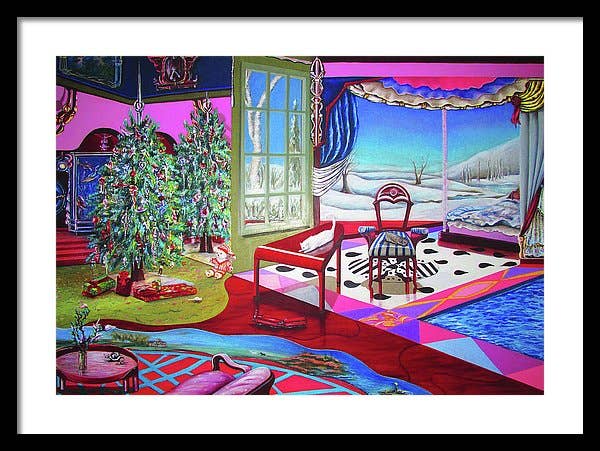 Sharon Tatem Fashion LLC - Wholesale Painting/Drawing - Christmas Painting - Framed Print20