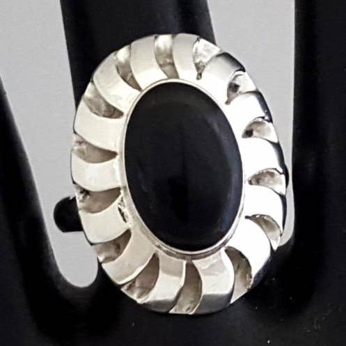 Anéis de prata de pedra semipreciosa cesta nativa americana por atacado de Costello International