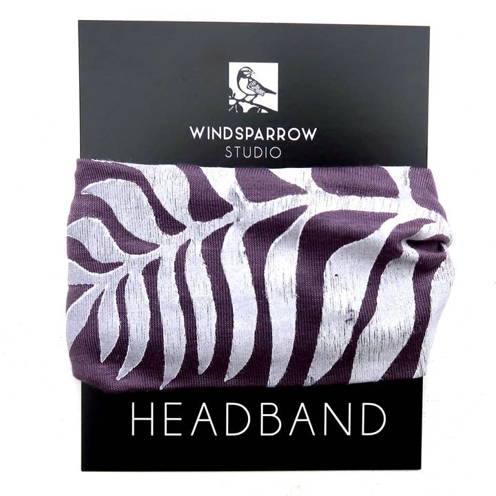 Windsparrow Studio - Wholesale Fashion Headband - Women's - Botanical Headband Collection (white ink)2
