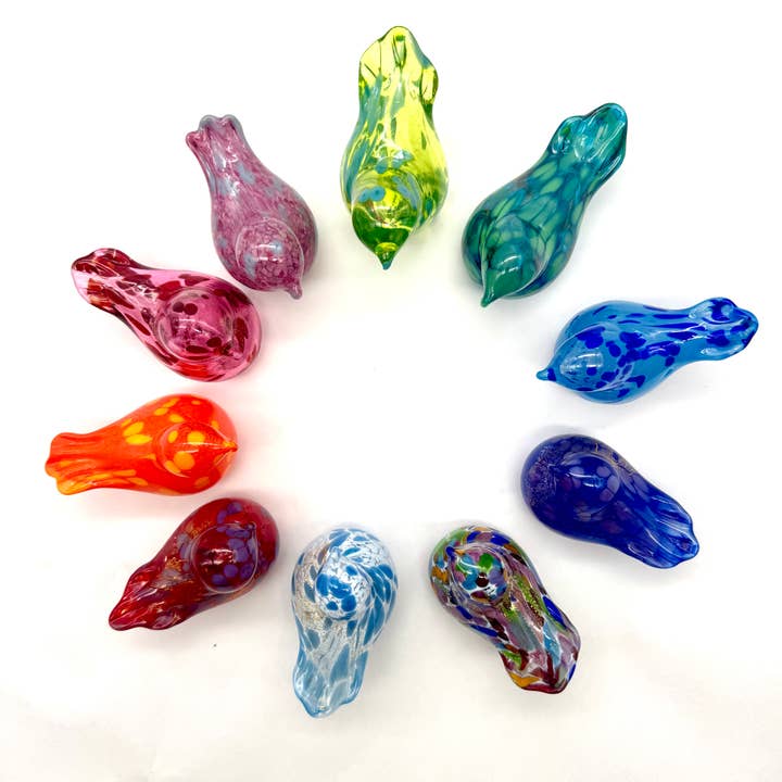 Alice Sturzinger LLC - Venta al por mayor Figura decorativa - Figurita de Cristal Soplado Pajarito de Inspiración -12 Opciones de Color26