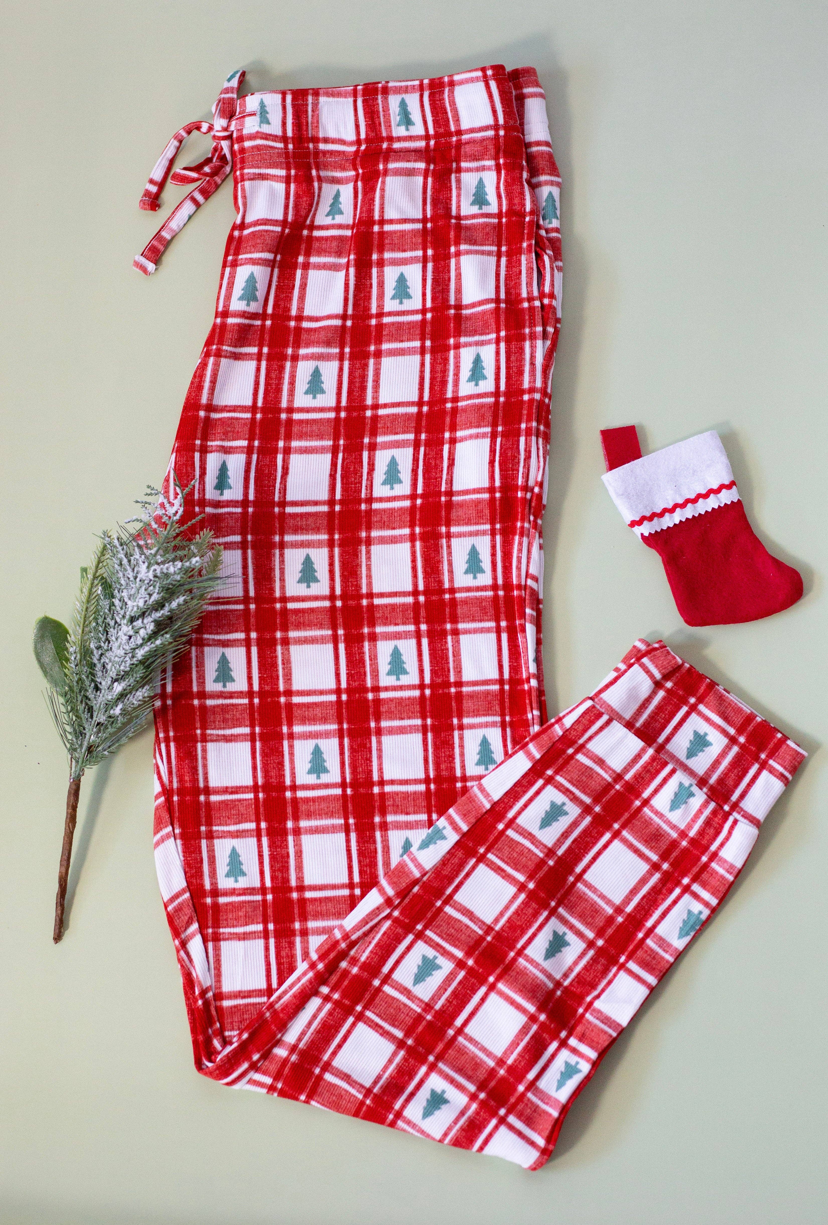 Belle & bros – wholesale Pyjamasunderdel - Barn – PLAID PINES | JOGGARE8