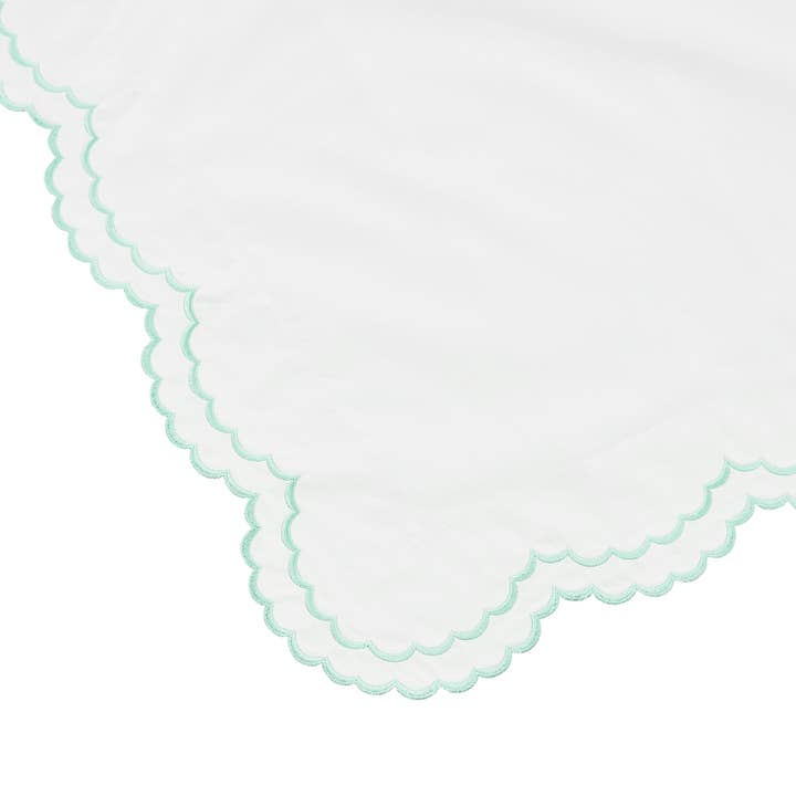 Mélange Home - Wholesale Duvet Cover - Double Scallop Embroidered Cotton Percale Duvet Cover Set20