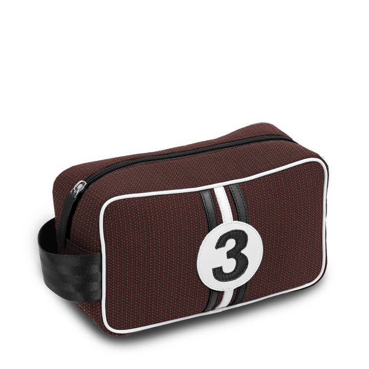 Neceser retro rojo, blanco y negro para hombre para venta al por mayor de E2R PARIS