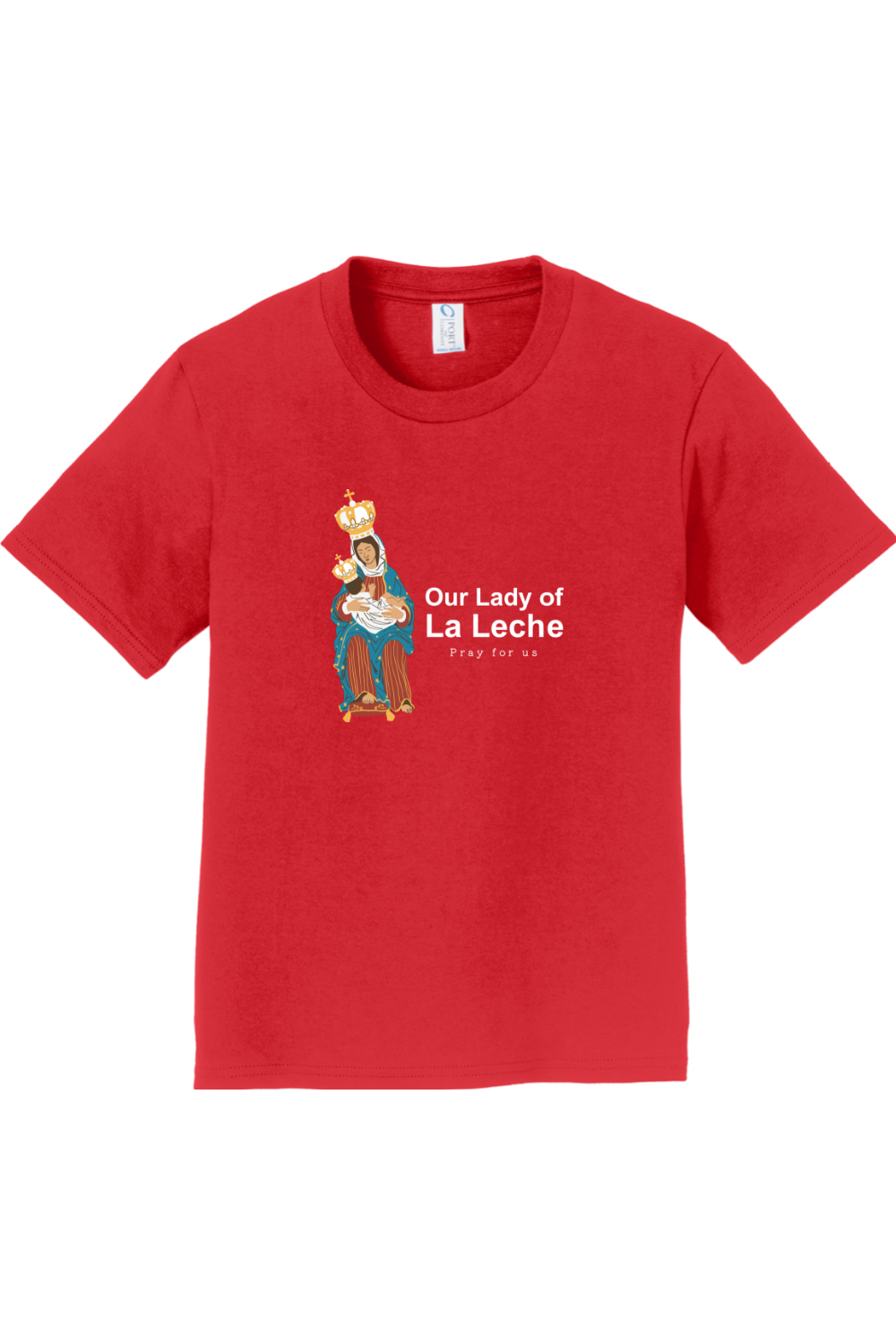Sock Religious - Wholesale Screen Printed T-Shirt - Kids - Our Lady of Le Leche - Youth T-Shirt2