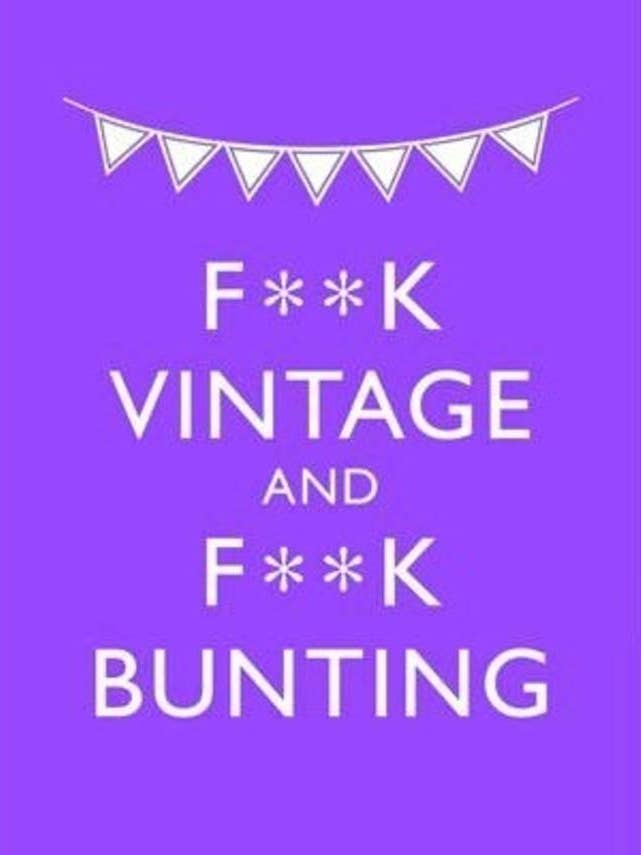 F**k Vintage et F**k Bunting pour la vente par Beaglier Books