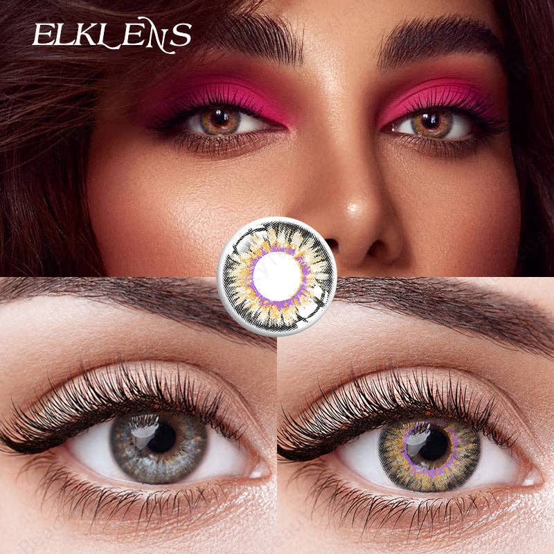 ELKLENS – wholesale Contact lenses – ELKLENS Powder Brown Colored Contact Lenses1