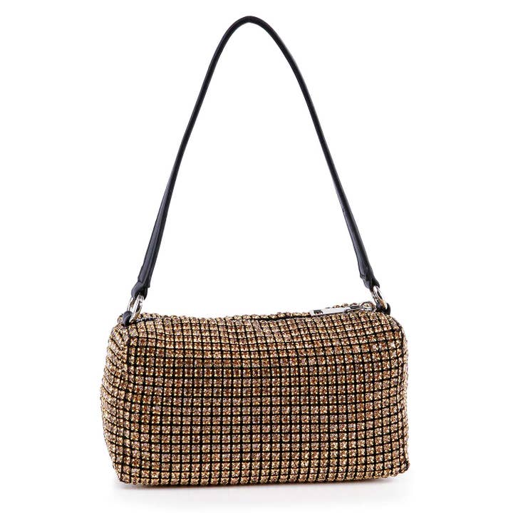 Handbag Express - Wholesale Shoulder Bag - Women's - Petite Rhinestone Bling Shoulder Bag