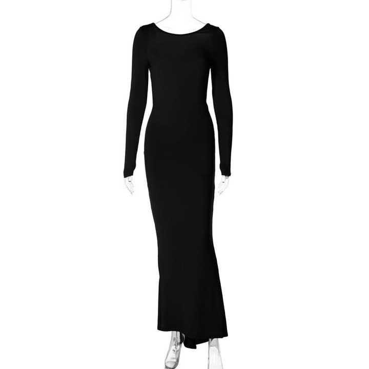Marayn - Wholesale Gown - Women's - 2025 NEW Chic Sexy Backless Maxi Dress Wholesale Fashion2