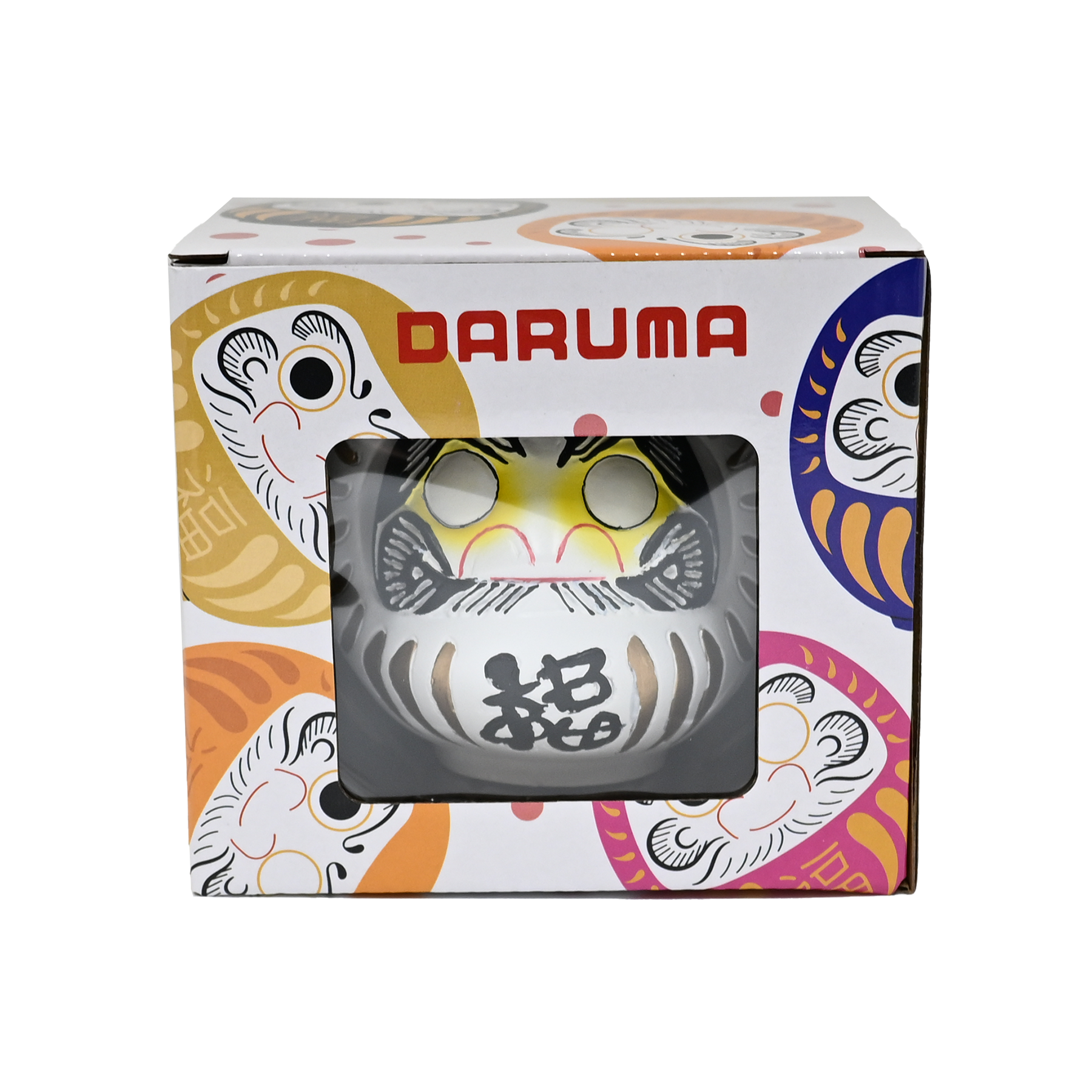 Urban Tokyo – wholesale Decorative figurine – 3.5 Inch Lucky Daruma White Purity Unpainted Eyes (1/36)1