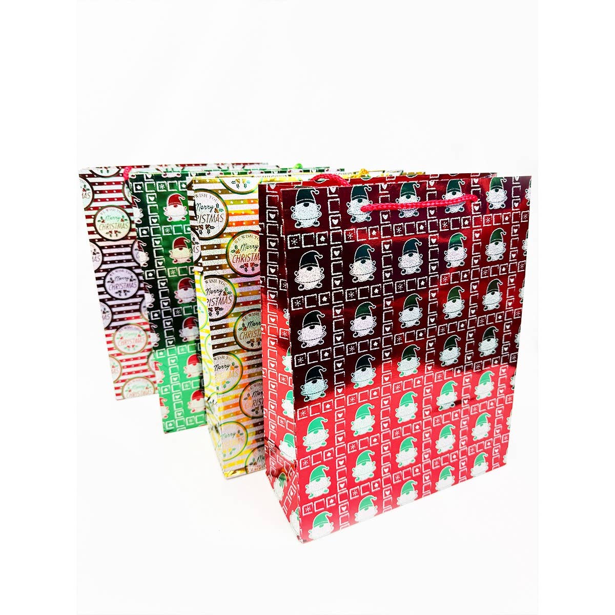 MIX COLOR Fancy Holographic Christmas Gift Bag for wholesale on Faire6