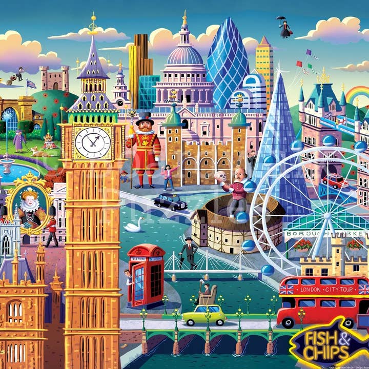 Boardwalk Puzzle Company - Wholesale Puzzle - Adult - London - Personal Puzzle - 210 Piece1