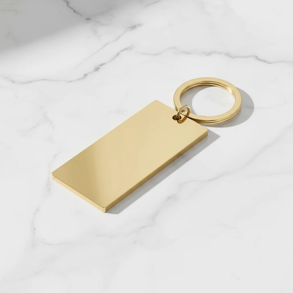 WJW - Vente Porte-clés – unisexe - Grand porte-clés barre en acier inoxydable poli, vierge9