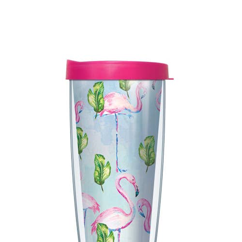 Watercolor Flamingo Tumbler for wholesale by FREEHEART
