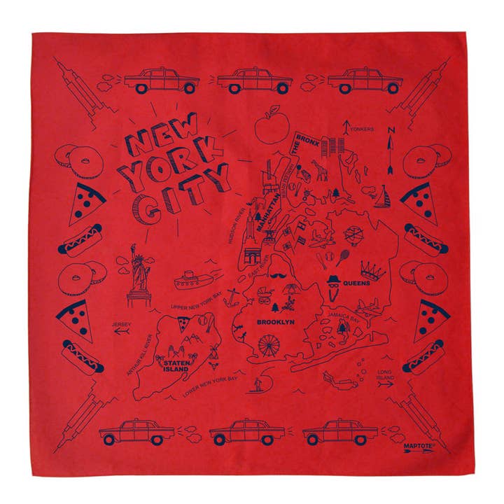 Maptote – Großhandel Bandana – Unisex – New York City Halstuch