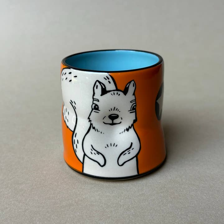 The Bowl Maker - Wholesale Drinking Glass/Cup - Lucky Squirrel Cup - Medium