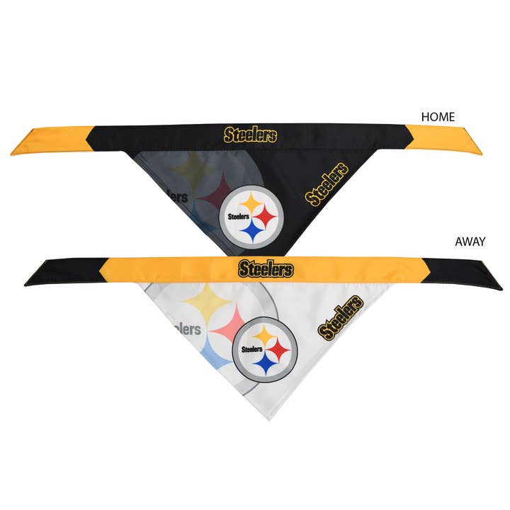 NFL Pittsburgh Steelers Home & Away Pet Bandana Set for wholesale by Little Earth Productions