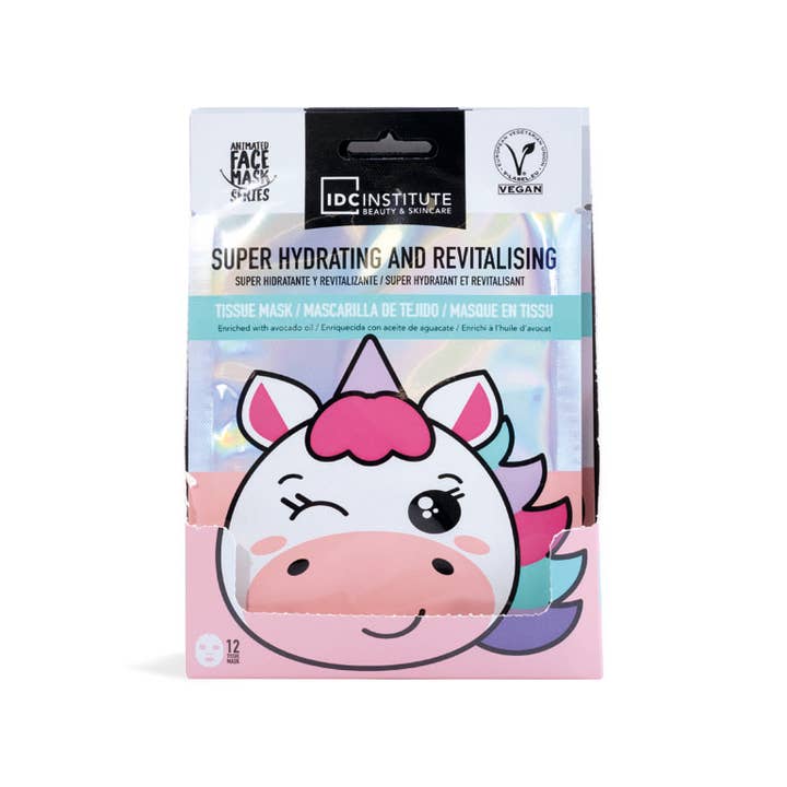 Aquarius Cosmetic SLU - Wholesale Skincare Face Mask - IDC INSTITUTE UNICORN FACE MASK HYDRATING REVITALISING3