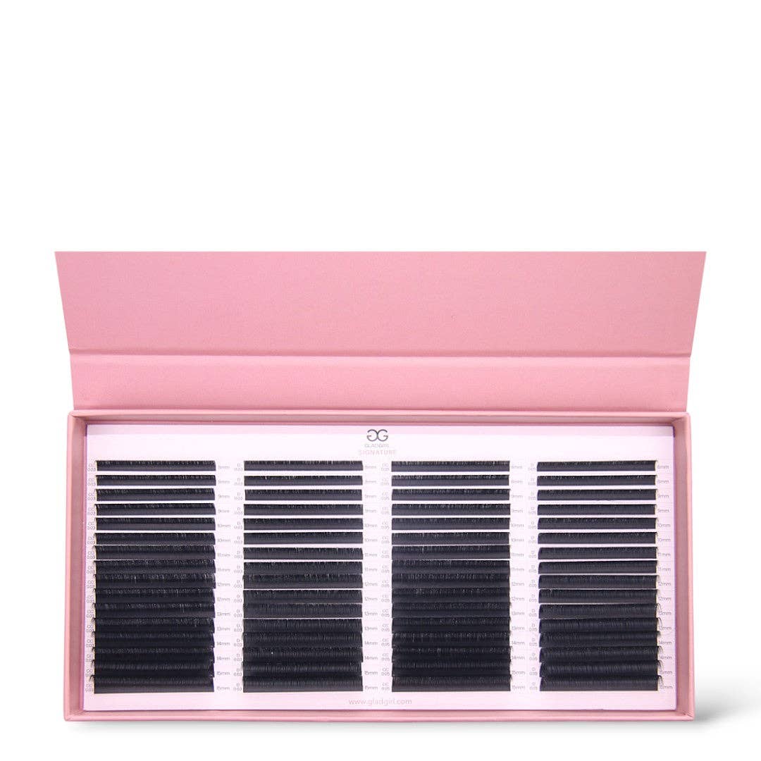 GladGirl - Wholesale False/Fake Eyelashes - GladGirl® Complete Collection – CC + D Curl Mixed Thickness and Length Eyelash Extensions0
