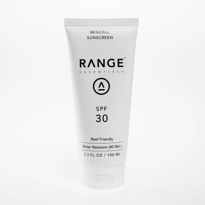 LOTION SOLAIRE MINÉRALE NON PARFUMÉE SPF 30 pour la vente par Range Essentials