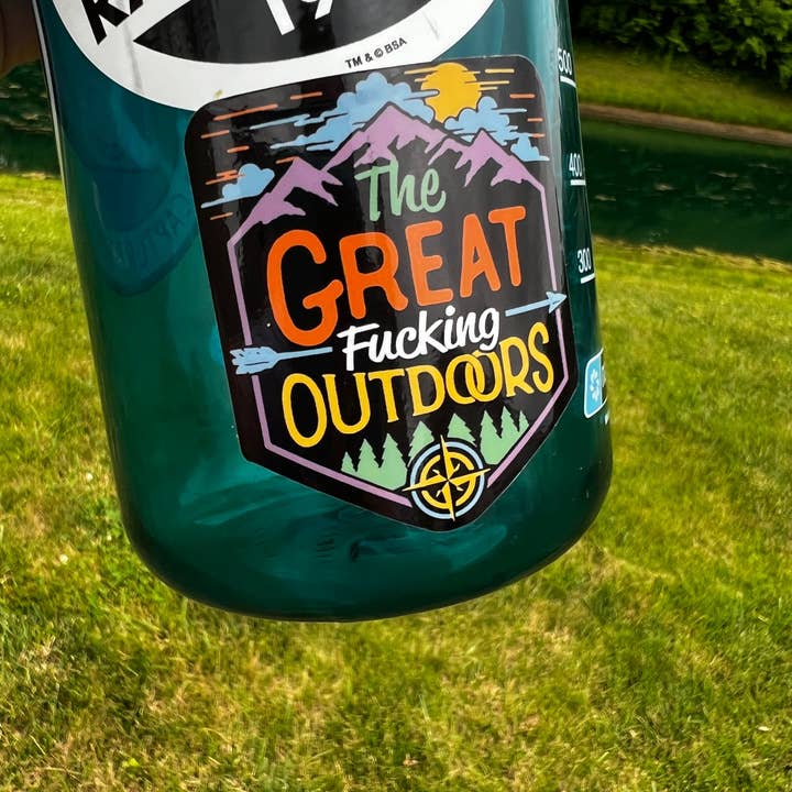 Hey Bear Outdoors - Wholesale Sticker - The Great Fucking Outdoors Sticker