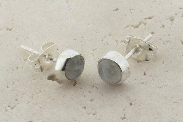 Makers & Providers - Wholesale Stud/post earrings - Moonstone Stud - 6mm1