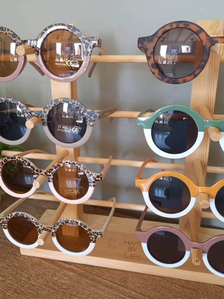 Starters-set sunglasses retro/leopard for wholesale by Happy by Lies