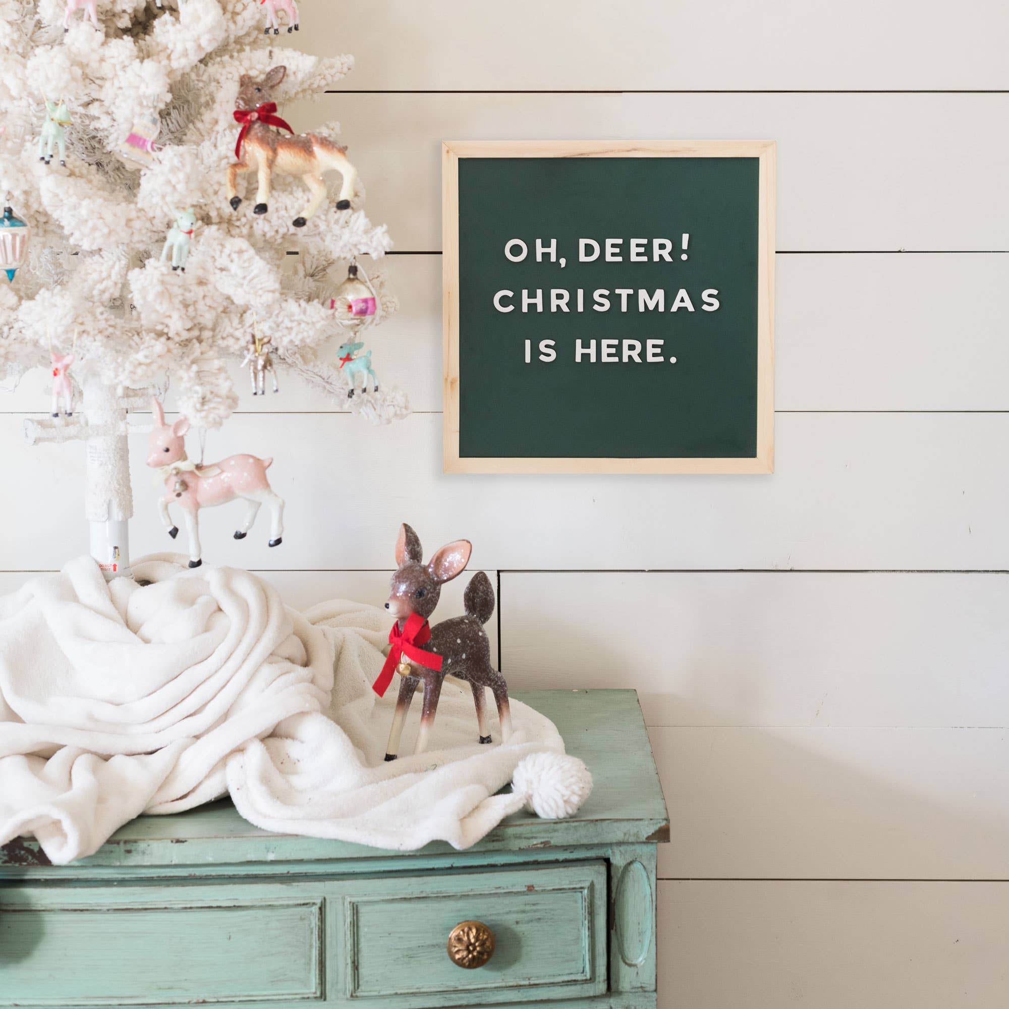 The Type Set Co. – Íman por atacado – 200 peças de letras magnéticas brancas de 2,54 cm2